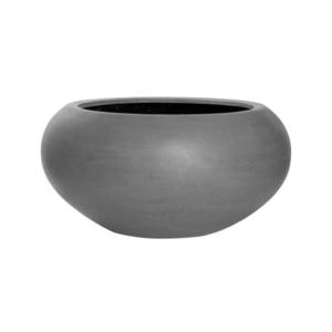 Květináč Cora, barva šedá, více velikostí - PotteryPots Velikost: S - v. 25.5 cm, ⌀ 47 cm obraz