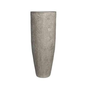 Květináč Dax, barva bílá s vysokým leskem, více velikostí - PotteryPots Velikost: L - v. 80 cm, ⌀ 36 cm obraz