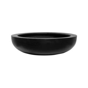 Květináč Monique, barva černá, více velikostí - PotteryPots Velikost: L - v. 12 cm, ⌀ 43.5 cm obraz