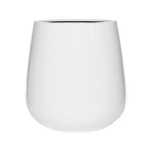 Květináč Pax, barva lesklá bílá, více velikostí - PotteryPots Velikost: XL - v. 67 cm, ⌀ 66 cm obraz