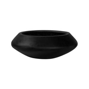 Květináč Tara, barva černá, více velikostí - PotteryPots Velikost: XS - v. 12 cm, ⌀ 30 cm obraz