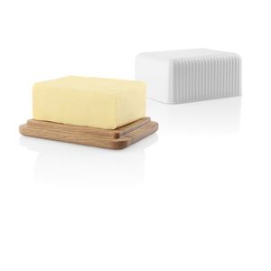 Porcelánová máslenka Nordic kitchen s dubovým víkem, Legio Nova - Eva Solo obraz
