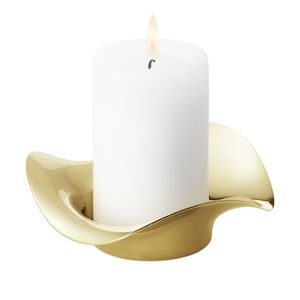 Zlacený pilířový svícen Cobra - Georg Jensen obraz