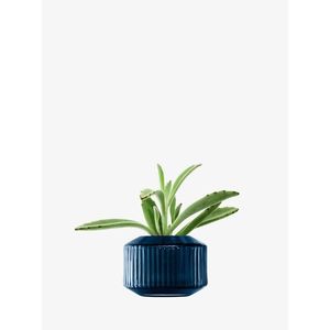 Svícen na čajovou svíčku/váza Rotunda, v. 7 cm, safír - LSA international obraz