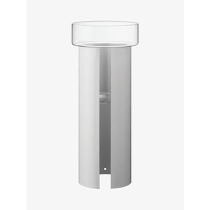 Terrazza květináč, v. 75 cm, Ø32 cm, čirá/křídově bílá - LSA international obraz
