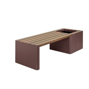 Lavička se samozavlažovacím květináčem WOODGREEN - Hobby Flower Barva: granátová/tmavé dřevo obraz