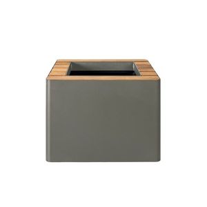 Samozavlažovací květináč WOODGREEN, více variant - Hobby Flower Barva: khaki/přírodní dřevo obraz