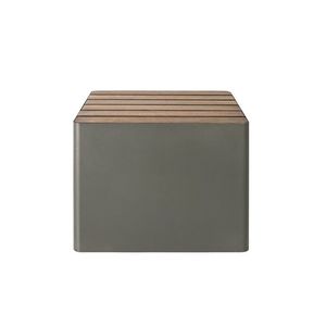 Venkovní stolička WOODGREEN, více variant - Hobby Flower Barva: khaki/tmavé dřevo obraz