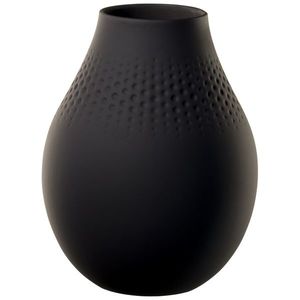 Váza Perle, vysoká, kolekce Manufacture Collier noir - Villeroy & Boch obraz