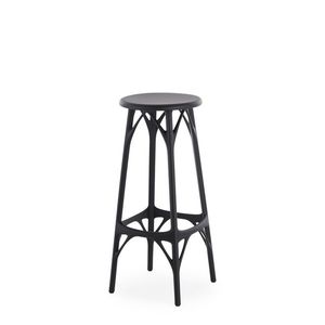 Barová židle A.I. STOOL LIGHT, v. 75 cm, více barev - Kartell Barva: černá obraz