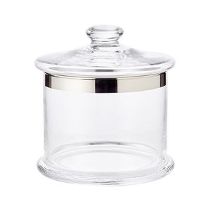 Bonboniéra ERIK, foukané křišťálové sklo s platinovým okrajem, v. 18 cm - EDZARD obraz