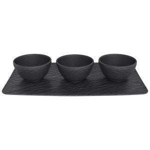 Miska na dip, set 4ks, kolekce Manufacture Rock - Villeroy & Boch obraz