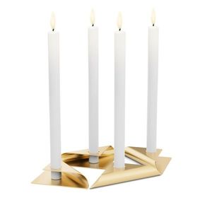 Square Candle, designový svícen - zlatý, set 4ks - Höfats obraz