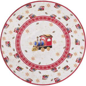Červený kulatý koberec s vánočním motivem ø 160 cm Toy's Delight Train – Villeroy&Boch obraz