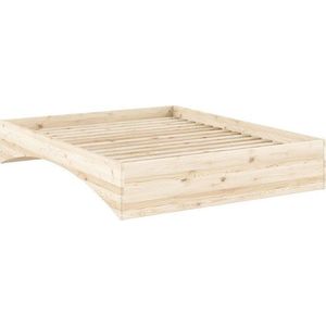 Dvoulůžková postel z borovicového dřeva bez čela 160x200 cm v přírodní barvě Orbit – Karup Design obraz