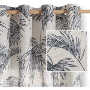 Šedý/krémový závěs 135x250 cm Palmera – Restilo obraz