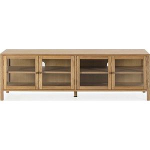 TV stolek v dekoru dubu v přírodní barvě 160x50x40 cm Ceci – MOME obraz
