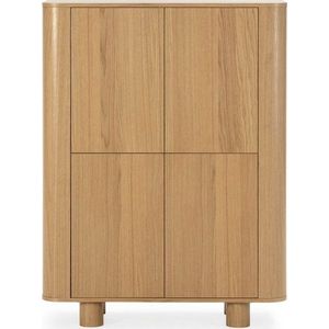 Skříňka v dekoru dubu v přírodní barvě 100x133x40 cm Padoc – MOME obraz