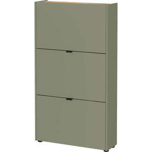 Šalvějově zelený výklopný botník 71x127x22 cm Ameca – Germania obraz