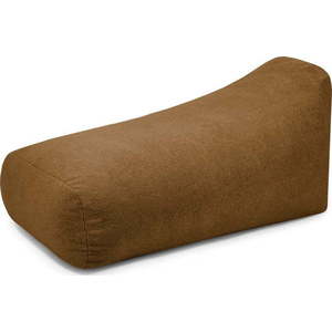Hnědý sedací vak z textilie bouclé Snug Long 140 – SLOWDOWN obraz