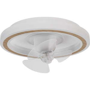 Bílé LED stropní svítidlo na dálkové ovládání/s ventilátorem Alan Move – SULION obraz