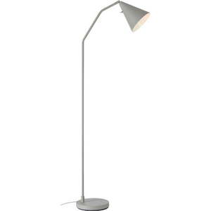 Šedá LED stmívatelná stojací lampa s kovovým stínidlem (výška 144 cm) Funil – Markslöjd obraz