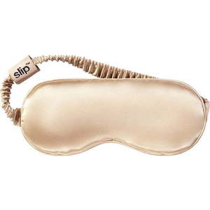 Světle hnědá hedvábná maska na spaní Caramel – slip obraz