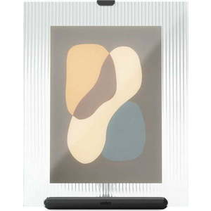 Černý skleněný stojací rámeček 19x23 cm Flute – Umbra obraz