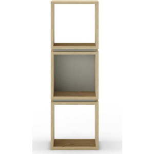 Knihovna v dekoru dubu v zeleno-přírodní barvě 32x99, 5 cm Lofty – Marckeric obraz