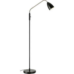 Černá LED stmívatelná stojací lampa s kovovým stínidlem (výška 140 cm) Patro – Markslöjd obraz