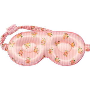 Oranžová/růžová hedvábná maska na spaní Contour Petal – slip obraz