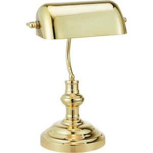 Stolní lampa v mosazné barvě se skleněným stínidlem (výška 42 cm) Bankers – Markslöjd obraz