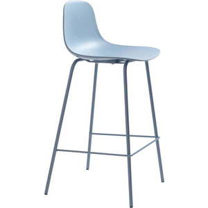 Světle modrá plastová barová židle (výška sedáku 67, 5 cm) Whitby – Unique Furniture obraz