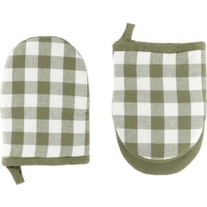 Bavlněné kuchyňské rukavice v sadě 2 ks Gingham – Tiseco Home Studio obraz