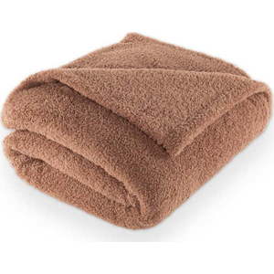 Hnědá deka z mikroplyše 150x200 cm Cocoon – Tiseco Home Studio obraz