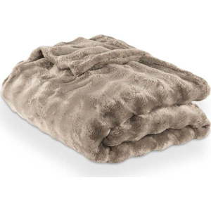 Taupe deka z mikroplyše 150x200 cm Wave – Tiseco Home Studio obraz