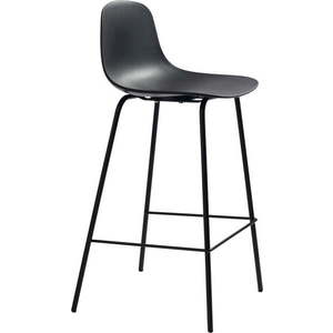 Černá plastová barová židle (výška sedáku 67, 5 cm) Whitby – Unique Furniture obraz