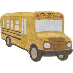 Okrově žlutý pratelný/ručně tkaný bavlněný dětský koberec 90x130 cm School Bus – Lorena Canals obraz
