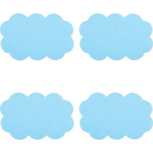 Dětské protiskluzové podložky v sadě 4 ks do vany 9x14, 5 cm Nuages – MSV obraz