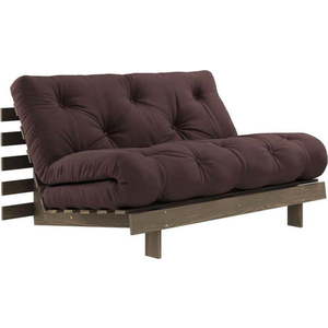 Tmavě hnědá rozkládací pohovka 140 cm Roots – Karup Design obraz