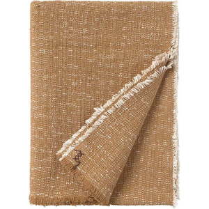 Okrově žlutá bavlněná deka 130x180 cm Handloom – Lorena Canals obraz