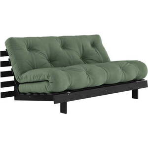 Zelená rozkládací pohovka 160 cm Roots Black Night – Karup Design obraz