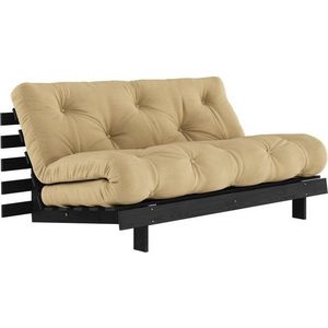 Rozkládací pohovka v hořčicové barvě 160 cm Roots Black Night – Karup Design obraz