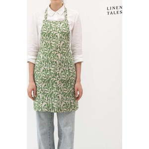 Lněná zástěra Evergreen Damask – Linen Tales obraz