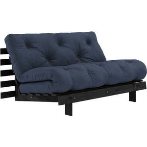 Tmavě modrá rozkládací pohovka 140 cm Roots Black Night – Karup Design obraz