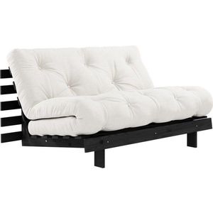 Krémová rozkládací pohovka 140 cm Roots Black Night – Karup Design obraz