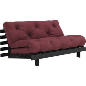 Vínová rozkládací pohovka 160 cm Roots Black Night – Karup Design obraz