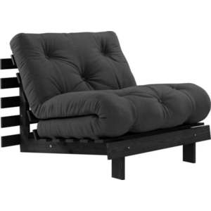 Tmavě šedé křeslo Roots Black Night – Karup Design obraz