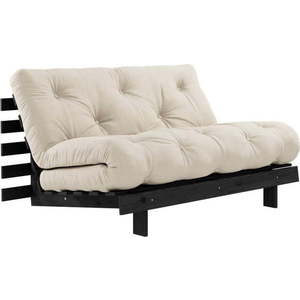 Béžová rozkládací pohovka 140 cm Roots Black Night – Karup Design obraz