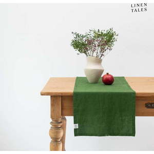 Lněný běhoun na stůl 40x150 cm True Green – Linen Tales obraz
